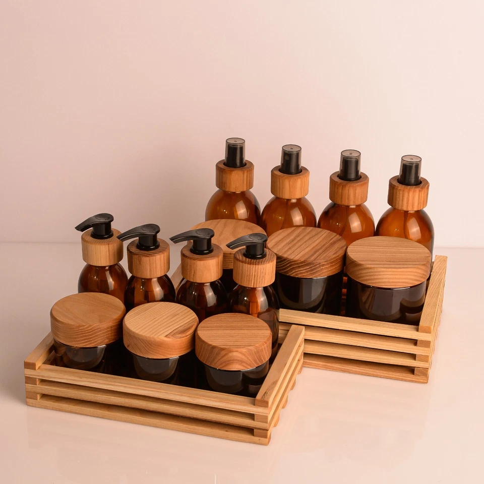 Conjunto de cozinha ecológico "Practical No. Recipientes de vidro e elementos de madeira 2": - Imagem 4 de 4