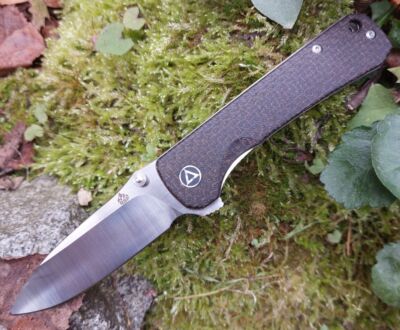 QSP Knife HAWK QS131G Messer Taschenmesser 14C28N Stahl Micarta Griff Folder