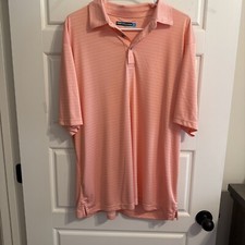 Mens Worn L Roundtree and Yorke Collared Shirt Pink