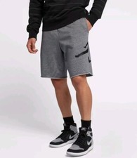  50 NIKE AIR JORDAN JUMPMAN FLEECE SHORTS GRAY BLACK sz S