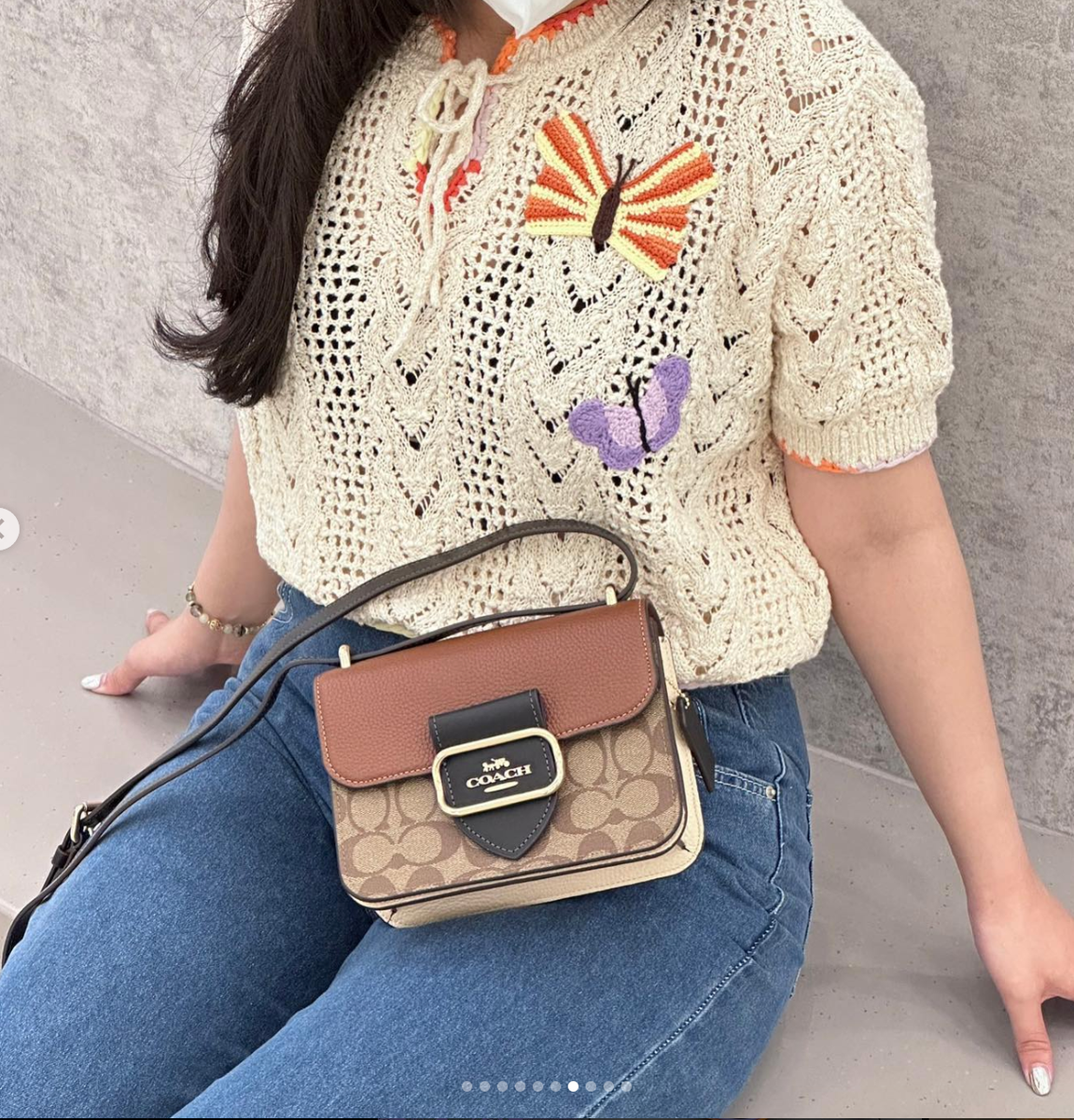 NWT - COACH Morgan Square Crossbody Bag In Colorblock Signature