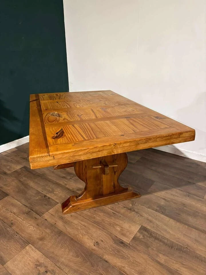 Original Mexican Pine Dining Table - Image 3 of 4
