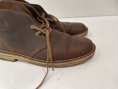 Clarks Originals 13292 Desert Chukka Boots Womens 8M Brown Oiled Leather Lace Up Clarks Desert Women main image 4