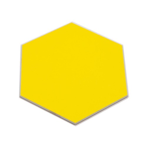 Selbstklebende Hexagon Vinyl Mosaikfliese Gelb - Picture 2 of 8