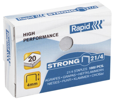 Rapid Heftklammern Strong 21/4 galvanisiert 1.000 Stück