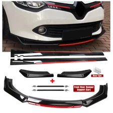 For Renault Clio MK2 Front Bumper Lip Spoiler Splitter Side Skirt Body Kit