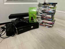 xbox 360 console kinect, games and wireless controller bundle