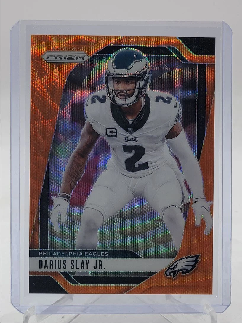 DARIUS SLAY JR. 2024 PANINI PRIZM FOOTBALL ORANGE WAVE EAGLES /60 Q3646