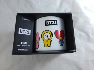 BTS BT21 K-Pop Coffee Tea Mug Cooky Tata Chimmy RJ Koya Mang Shooky Van