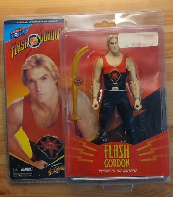 Flash Gordon Biff Bif Bang Pow Sam Jones Sword Hero Ming Final Duel 7' figure