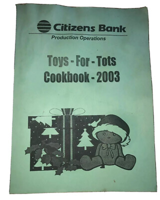 Toys for Tots Citizens Bank Michigan 2003 LOCAL LADIES Charity COOK BOOK