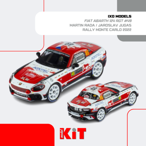 FIAT Abarth 124 #49 M. Rada / J. Jugas  Rally Monte Carlo 2022 - IXO RAM846 - Afbeelding 1 van 1