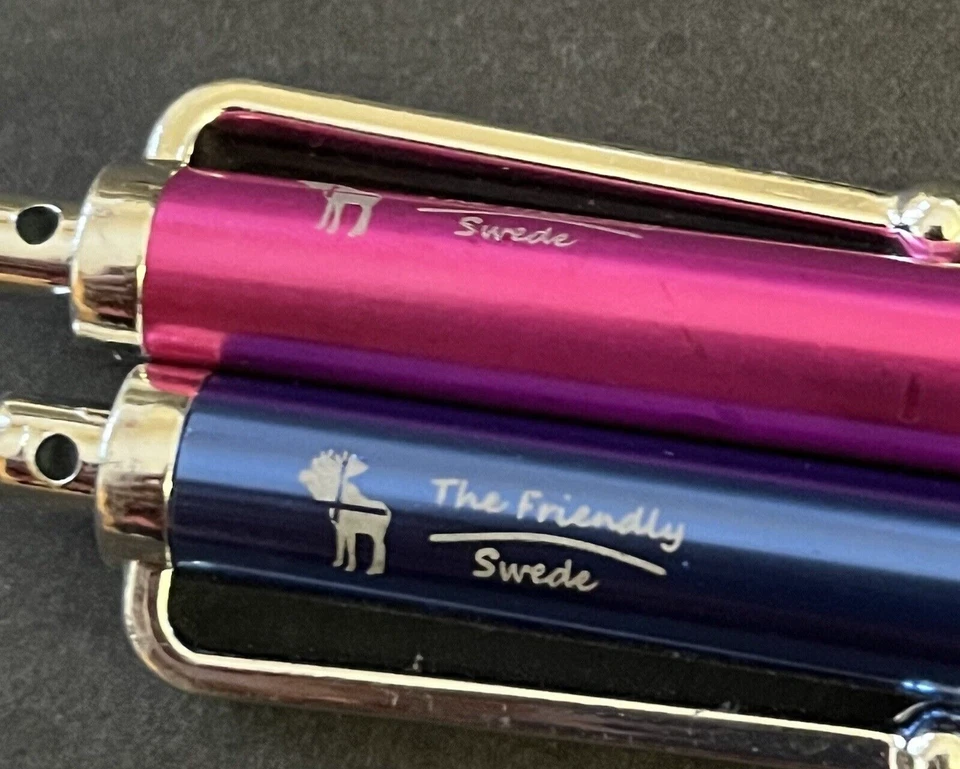 The Friendly Swede Stylus Pens Pink Blue Micro-Knit Fiber Tip Capacitive Lot 2x - Image 2 of 4