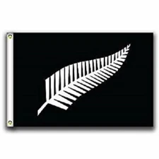 3x5 The Silver Fern of New Zealand Flag 3'x5' Banner Brass Grommets no fade