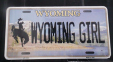 Wyoming Girl Wyoming Metal Sign