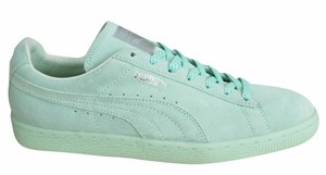 puma suede classic mint green