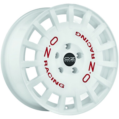 ALUFELGE OZ RACING RALLY RACING FUR SUBARU BRZ 7.5X18 5X100 RACE WHITE RED AV8