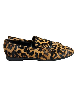 Violeta by Mango Shoes Loafers Size 37 Women’s Leopard print leather  Gorgeous