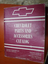 1938-1965 Chevrolet Car Truck Corvette Factory Chassis Parts Accessorie Catalog 1938-1965 Chevrolet Car Truck Corvette Factory Chassis Parts Accessorie Catalog