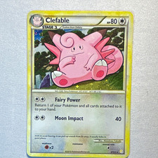 Clefable 3/123 HeartGold SoulSilver EN Holo Rare 80HP Unlimited