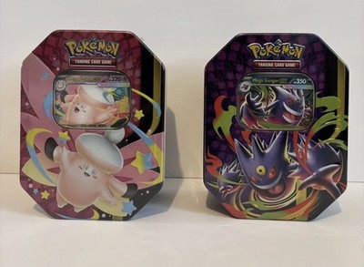 Pokémon TCG Mega Clefable und Mega Gengar Moonlight Tins (Factory Sealed)