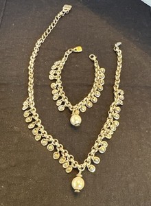 UNO de 50 Silver Plated Necklace and Bracelet Set 7” Bracelet 14” Necklace