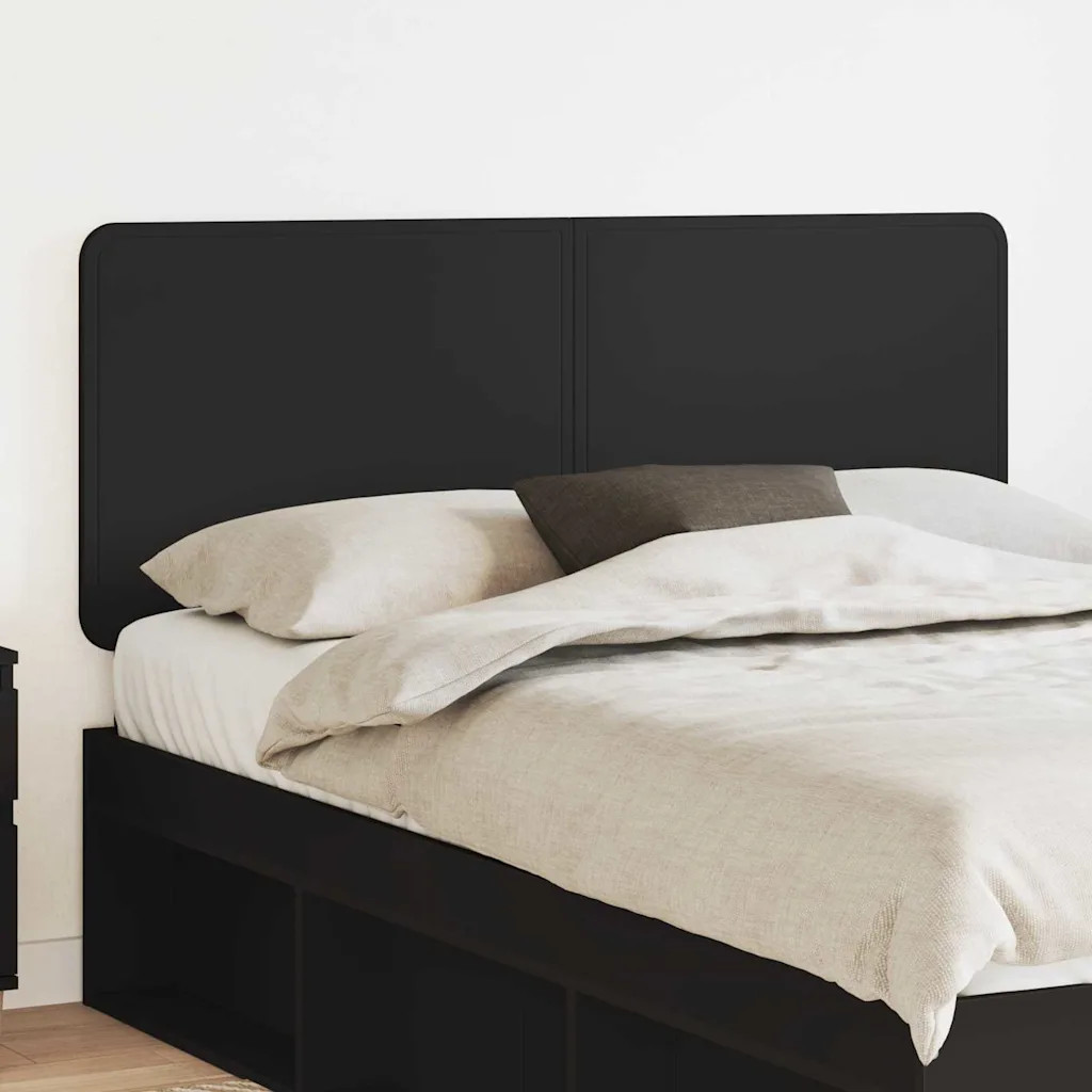 Vidaxl Headboard Black Oak Engineered Wood, Black - Image 2