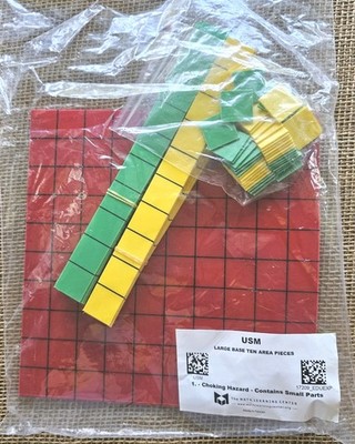 Math Learning Center Large Base Ten Area Pcs Set Math Manipulatives