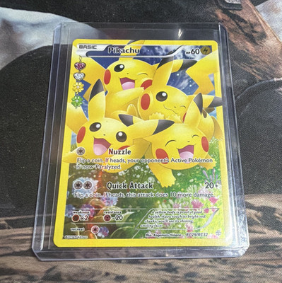 Pikachu Full Art Holo Rare RC29/RC32 Generations Radiant Collection 2016 ENG