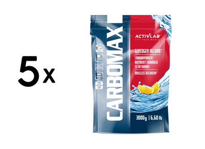 5 x Activlab CarboMax Energy Power Dynamic (3000g) Lemon (10,67 EUR/kg)
