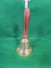 Brass Bell Vintage 5.5 Inch Teacher School Dinner Bell