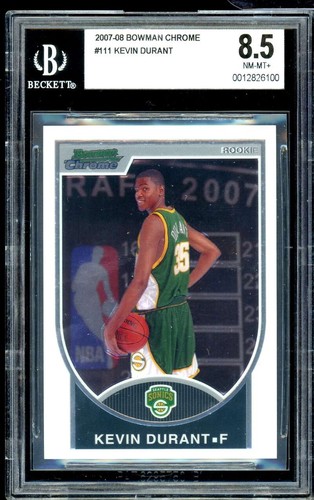 Kevin Durant #111 — 2007 Bowman Chrome basketball card