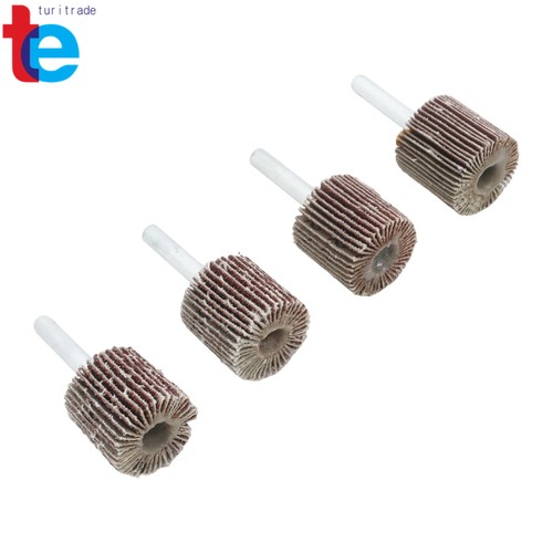 Confezione 40 Ruote Flap Montate su Gambo 1" x 1" x 1/4" Grana 60/80/120/240 - Foto 7 di 14