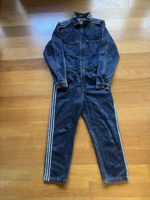 Adidas Originals Unisex Ivy Park Denim Snap Boiler Suit Size Medium HF8290