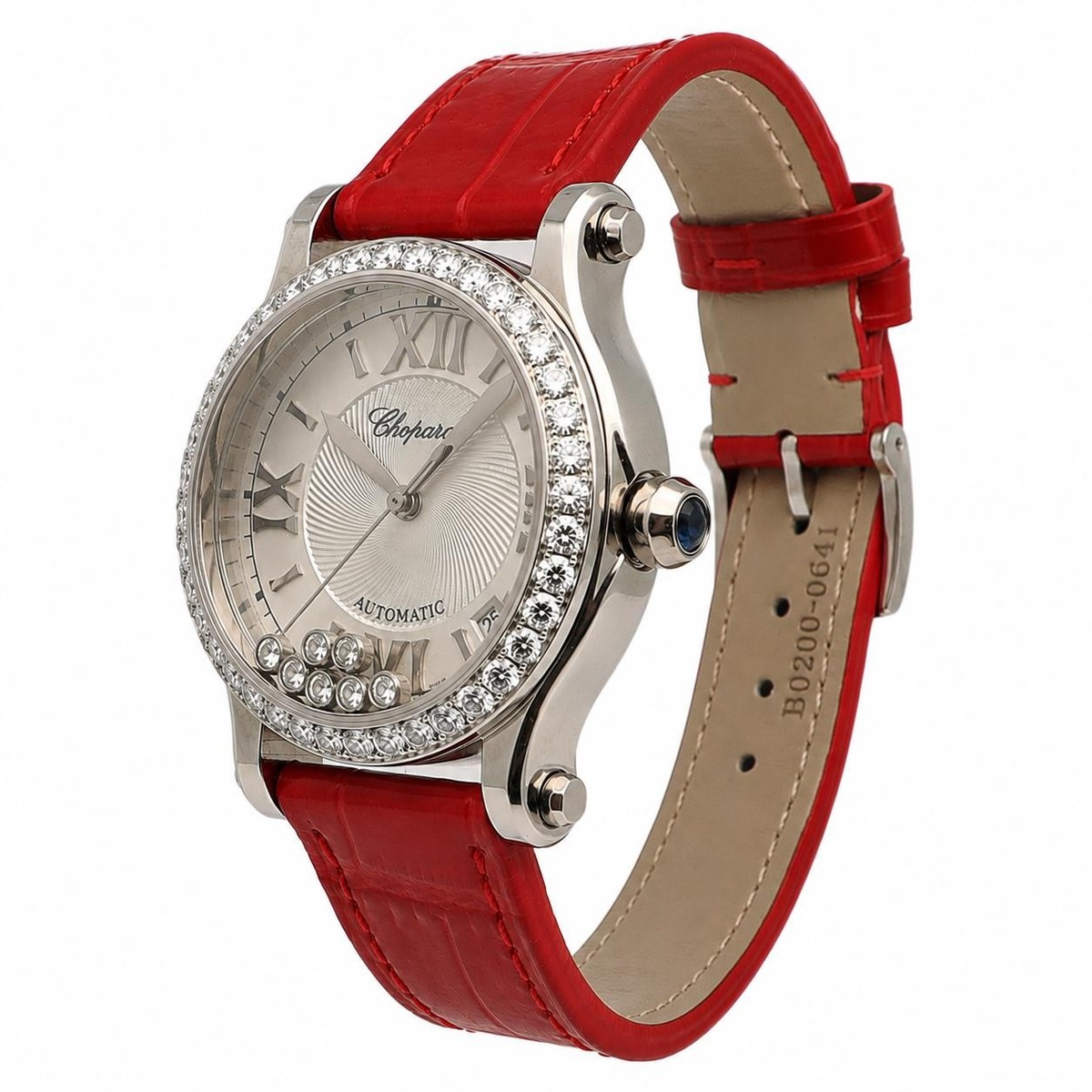 Chopard Happy Sport 36mm Steel Diamond Silver Dial Ladies Watch