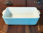 Vtg Pyrex Turquoise 1.5 Qt Rectangle Casserole Dish 0503 NO Lid 9.5' x 7"