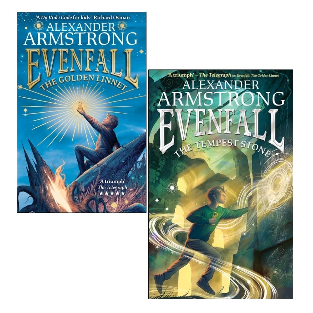 Evenfall Series 2 Books Collection Set by Alexander Armstrong The Golden Linnet
