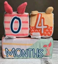Disney Store Disney Baby Winnie the Pooh and Friends Milestone Plush Baby Blocks