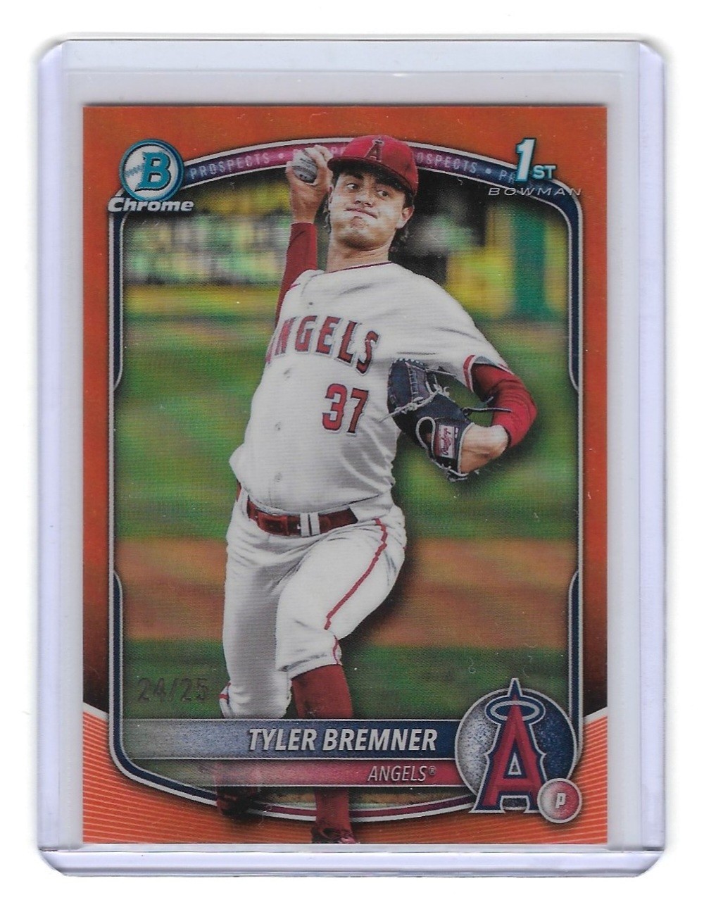 2025 Bowman Draft Tyler Bremner 1st True Orange Chrome Refractor /25 #BDC-37