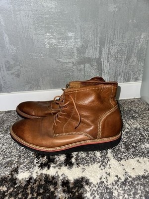 Men Boots Brown Leather 45 #56LD