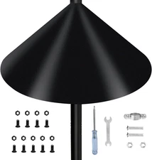 Wider Squirrel Baffle for Bird Feeder Pole, Raccoons Rodents Guard Stopper for o