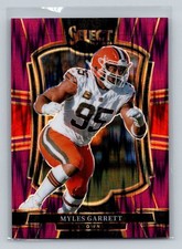 2025 Panini Select - Purple Prizm Shock #156 Myles Garrett