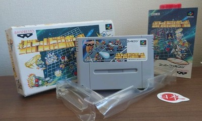 Battle Dodgeball Gundam + Box Super Nintendo Japan SNES Super Famicom Free Ship