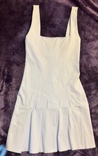 PrettyLittleThing Women's Grey Pleated Mini Dress