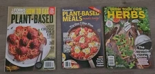 3 Plant Based Magazine, Forks And Knives, Plant Base Meals & Grow Your Own Herbs