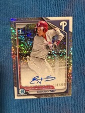 2024 Eduardo Tait Bowman Chrome  Prospect 1st Auto Speckle /299