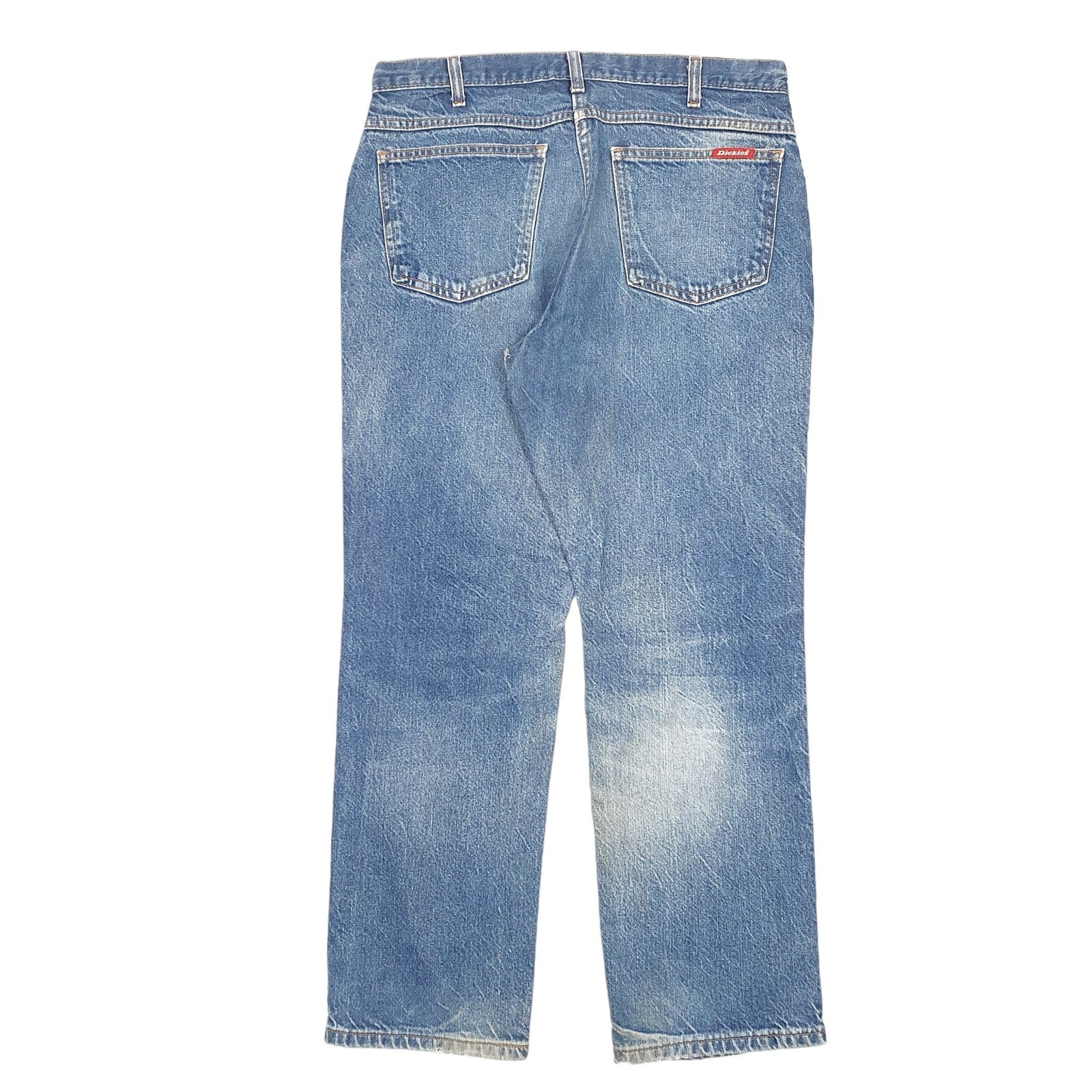 DICKIES Casual Jeans Regular Fit Blue Denim Trousers Mens W34 L30 image 2