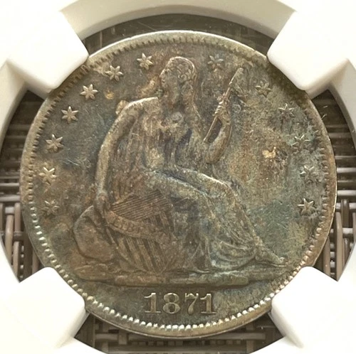 1871-S Seated Liberty Half Dollar — photo from the most recent tracked eBay sale