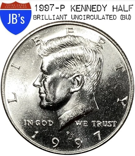 1997-P Kennedy Half Dollar 50c - BRILLIANT UNCIRCULATED (BU)