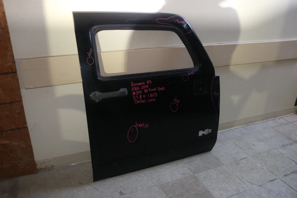 2006 2010 HUMMER H3 RIGHT SIDE FRONT DOOR SHELL Foto 2 de 4